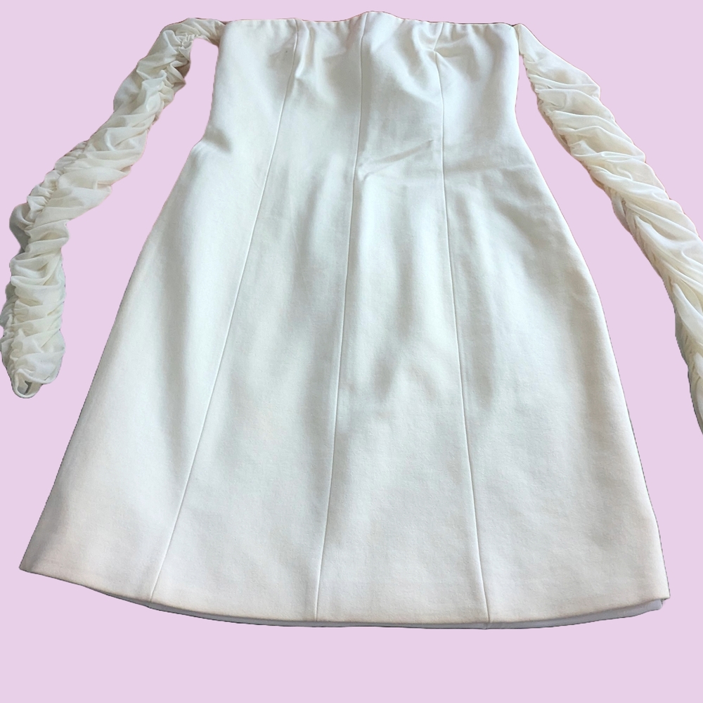 Elegant Off-Shoulder White Dress